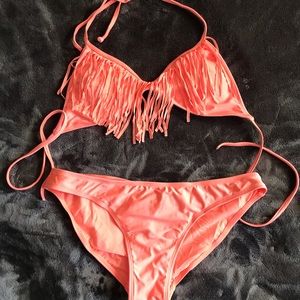 Coral bikini